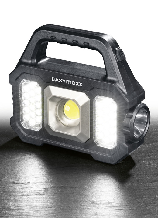 Lampen & Leuchten - Solar-Arbeitslampe von EASYmaxx, in Farbe SCHWARZ Ansicht 1