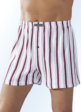 Viererpack Boxershorts, bunt gestreift