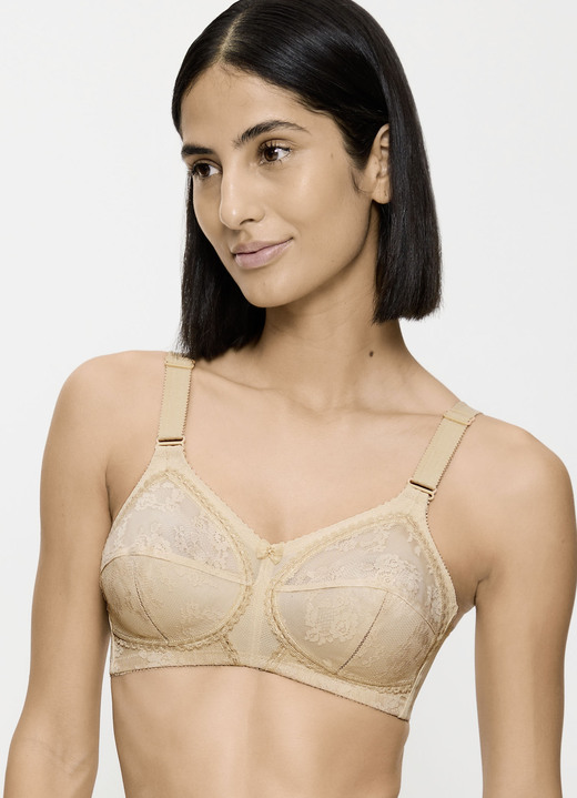 BHs - Triumph-Doreen BH mit Spitzencups, in Größe 075 bis 110, in Cup D, in Farbe HAUT Ansicht 1