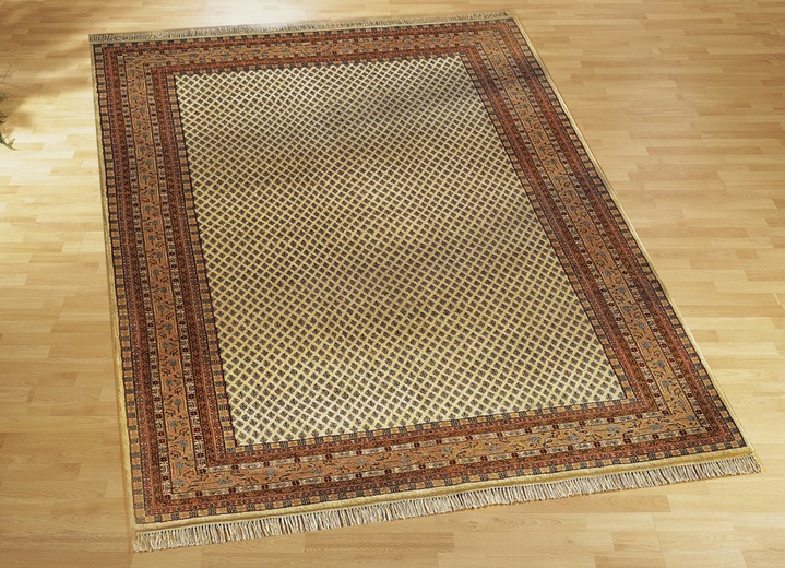 Klassisch - Brücken und Teppiche aus 100% Schurwolle, in Größe 037 (Brücke, ca. 70x140 cm) bis 292 (Teppich, ca. 250x350 cm), in Farbe CAMELGRUNDIG Ansicht 1