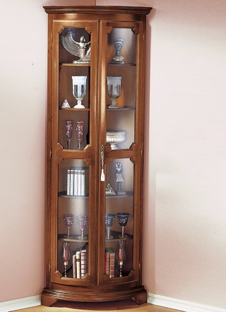 Eckvitrine groß, 2-türig