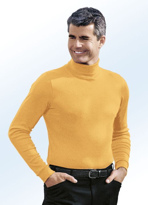 Hemden, Pullover & Shirts - Tragangenehmer Rolli in 10 Farben Hemden, Pullover & Shirts - Tragangenehmer Rolli in 10 Farben, in Größe 046 bis 062, in Farbe HONIG
