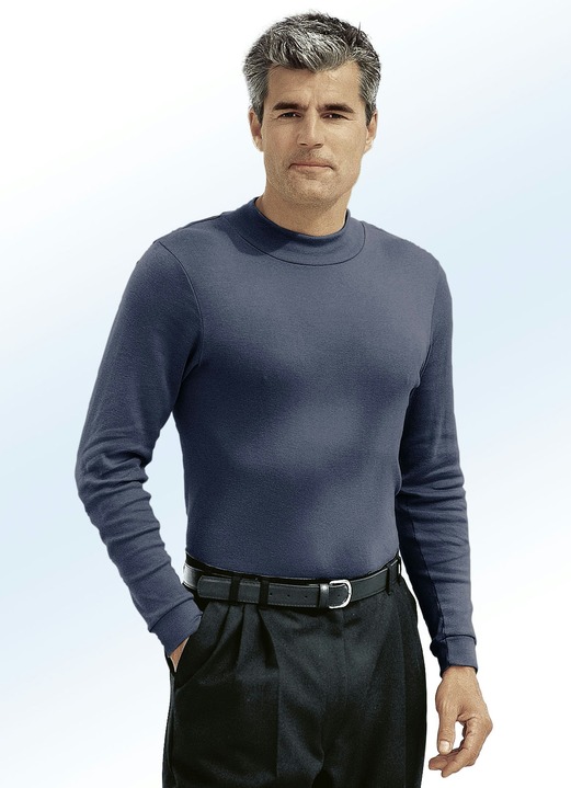 Hemden, Pullover & Shirts - Tragangenehmes Shirt in 10 Farben Hemden, Pullover & Shirts - Tragangenehmes Shirt in 10 Farben, in Größe 046 bis 062, in Farbe MARINE