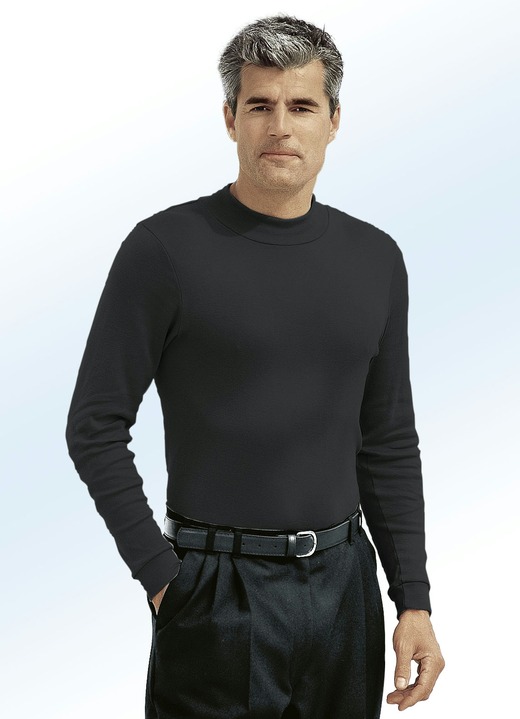 Hemden, Pullover & Shirts - Tragangenehmes Shirt in 10 Farben Hemden, Pullover & Shirts - Tragangenehmes Shirt in 10 Farben, in Größe 046 bis 062, in Farbe SCHWARZ