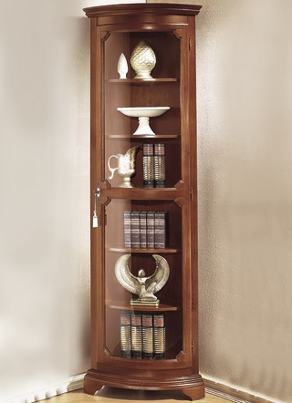 Eckvitrine groß,1-türig