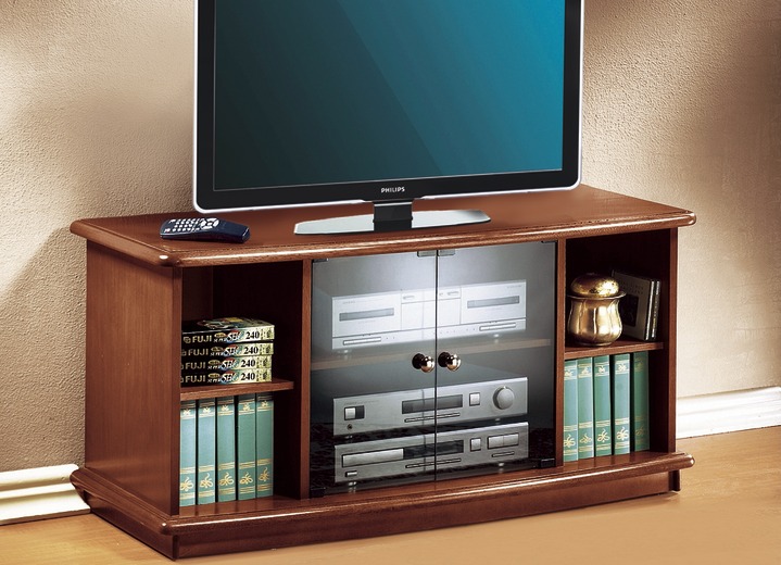 Hifi- &  TV-Möbel - TV-Video-Longboard, in Farbe NUSSBAUM Ansicht 1