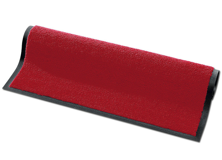 Fussmatten - Schmutzfangmatten für innen und aussen, in Größe 116 (90x120 cm) bis 165 (120x180 cm), in Farbe ROT Ansicht 1