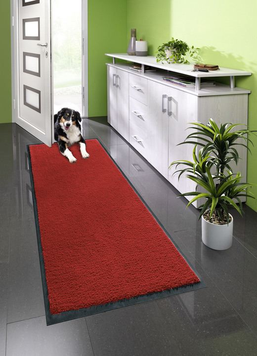 Fussmatten - Schmutzfangmatten für innen und aussen, in Größe 101 (Matte, 40x 60 cm) bis 107 (Matte, 60x180 cm), in Farbe ROT Ansicht 1