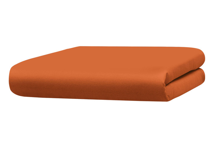 Heimtextilien - Hochwertiges und flauschiges Spannbetttuch in 2 Qualitäten, in Größe 133 (1x 90–100/200 cm) bis 938 (1x 180–200/200 cm), in Farbe TERRA Ansicht 1