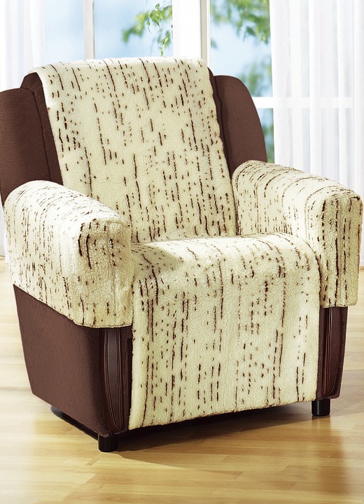 Sessel- & Sofaüberwürfe - Geschmackvolle Schoner und Kissen, in Größe 100 (2 Füllkissen, 40x 40 cm) bis 895 (2 Stuhlkissen, 38x 38 cm), in Farbe NATUR Ansicht 1