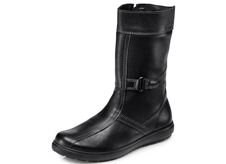 Stiefelette mit winterlichem Lammfellfutter