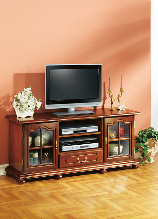 Hifi- &  TV-Möbel - TV-Longboard mit Echtholzfurnier, in Farbe NUSSBAUM Ansicht 1
