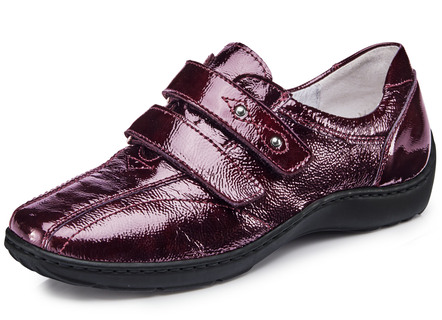 Waldläufer, bequeme Damen-Slipper, Weite H, mit herausnehmbarem Fussbett