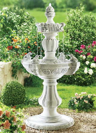 Aussenbrunnen aus echtem Steinguss