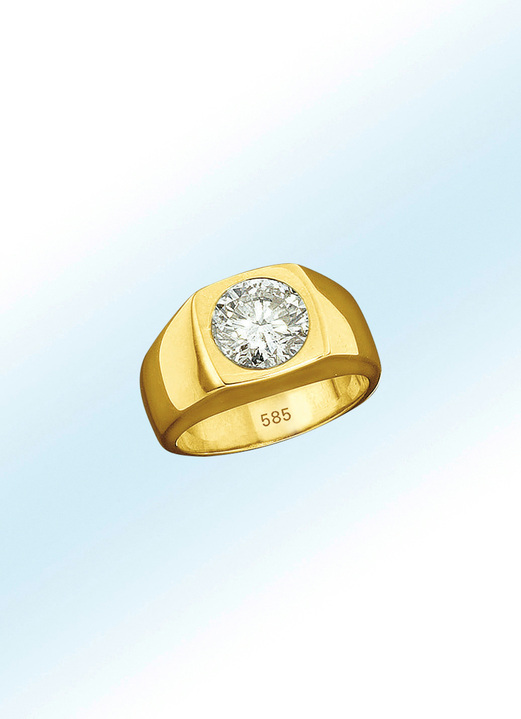 Ringe - Partnerring aus massivem Gold, in Größe 160 bis 240, in Farbe