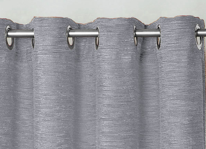 Klassisch - Fensterdekoration aus schwerer Thermo-Chenille-Qualität, in Größe 364 (H150xB135 cm) bis 464 (H245xB270 cm), in Farbe ROSÉ, in Ausführung Mit Ösen Ansicht 1
