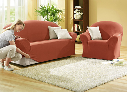 Schützende Stretchbezüge für Sessel und Sofa