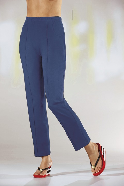 Freizeithosen - Hose von PLANTIER mit bequemem Dehnbund in 8 Farben Freizeithosen - Hose von PLANTIER mit bequemem Dehnbund in 8 Farben, in Größe 018 bis 056, in Farbe JEANSBLAU