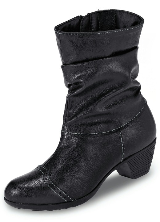 Stiefel & Stiefeletten - Andrea Conti, modische Damen-Stiefeletten, Winterschuhe, mit Reißverschluss, in Größe 036 bis 042, in Farbe SCHWARZ Ansicht 1