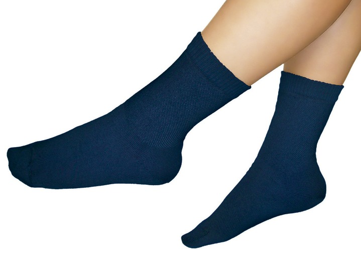Gesunder Fuss - Diabetiker-Socken, 3-er Pack, in Größe Gr. 1 (35-37) bis Gr. 4 (44-46), in Farbe MARINE Ansicht 1