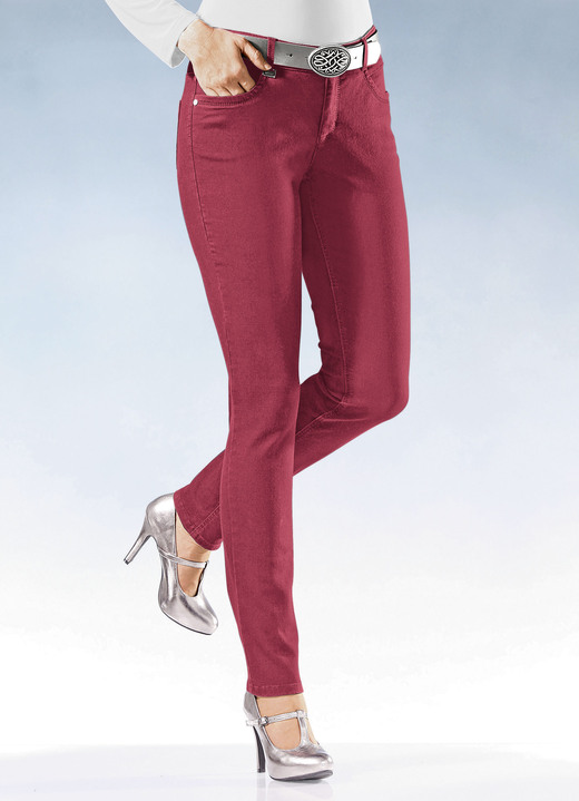 Jeans - Magic-Jeans in 11 Farben, in Größe 017 bis 050, in Farbe ROT Ansicht 1