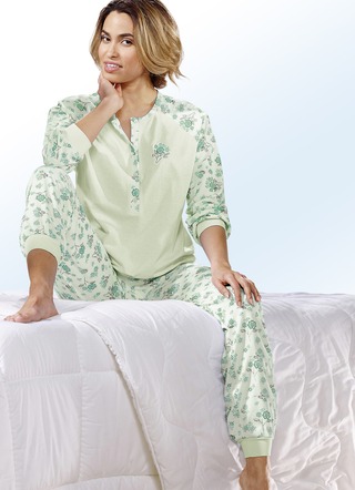 Zweierpack Pyjamas, Langarm und Knopfleiste