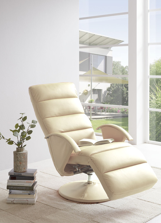 TV- & Relaxsessel - Relax-Sessel mit stabilem Metallrahmen, in Farbe CREME Ansicht 1