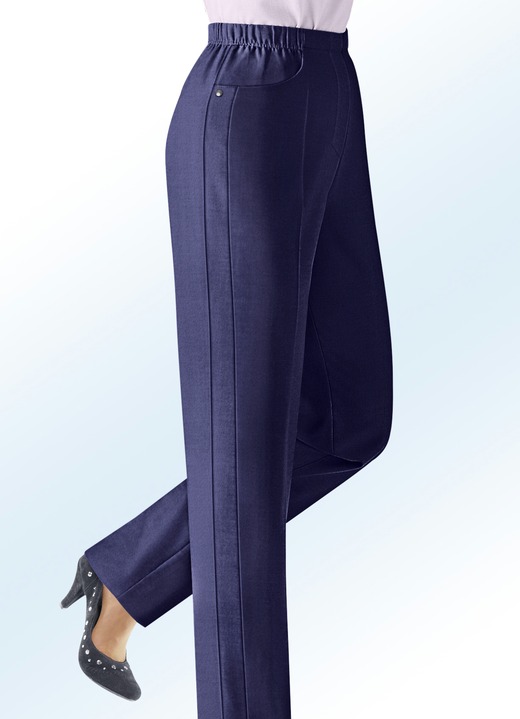Klaus Modelle - Hose in Schlupfform Klaus Modelle - Hose in Schlupfform, in Größe 019 bis 235, in Farbe MARINE