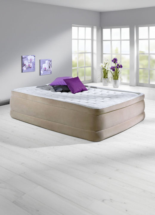 Betten - Komfort-Luftbett mit Tragetasche zum Aufbewahren, in Farbe BEIGE, in Ausführung Maximale Belastbarkeit ca. 136 kg. Maße: B99xL191 cm Ansicht 1