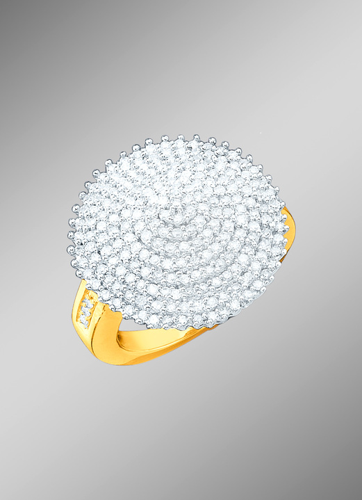 mit Diamanten - Diamant-Ring mit 216 Diamanten, in Größe 160 bis 220, in Farbe