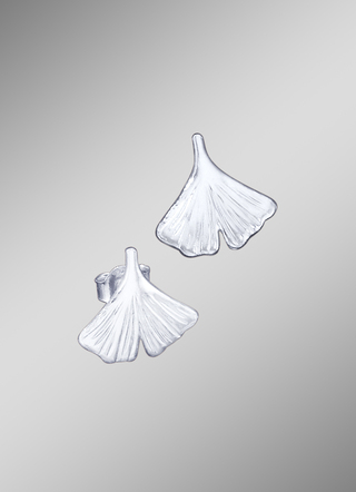 Ohrstecker «Ginkgoblatt»