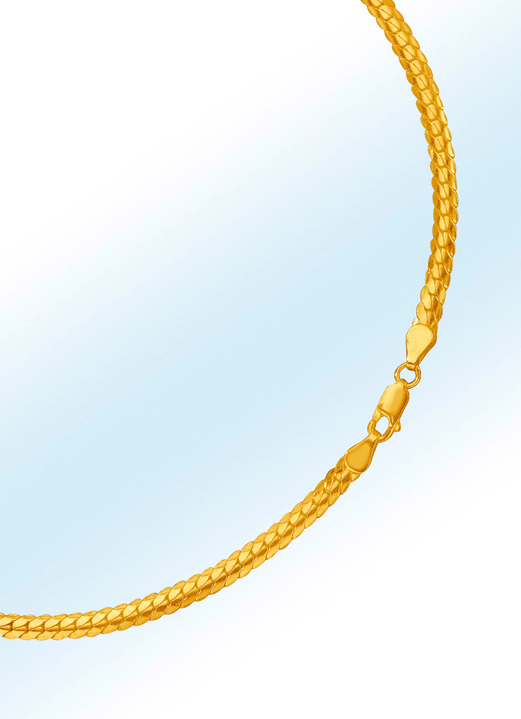 Halsketten & Armbänder - Panzerkette oder -armband, verschiedene Ausführungen, in Farbe , in Ausführung Armband, Länge 19 cm