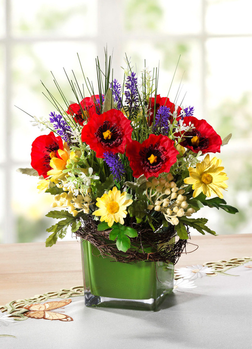 Dekoration - Gesteck in Vase, in Farbe