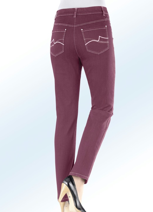 Hosen - Power-Stretch-Jeans  , in Größe 017 bis 092, in Farbe BEERE Ansicht 1