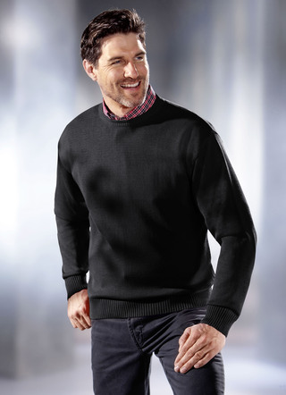 Pullover mit rundem Halsausschnitt in 5 Farben