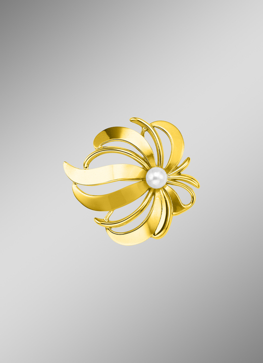 - Anstecknadel im Blüten-Design, in Farbe