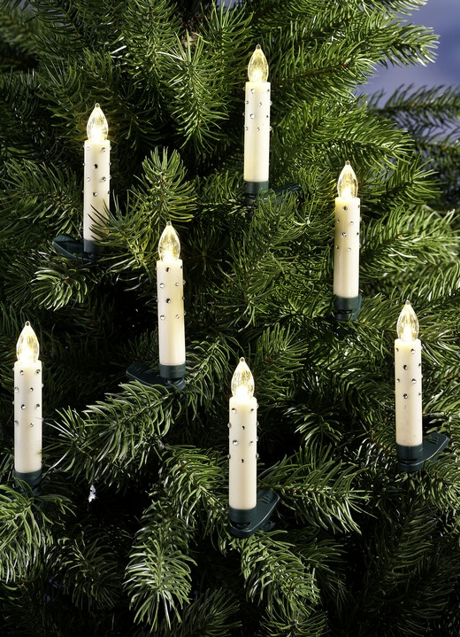 - Kabelloses Weihnachtsbaumkerzen-Set, 20-teilig, in Farbe CREME