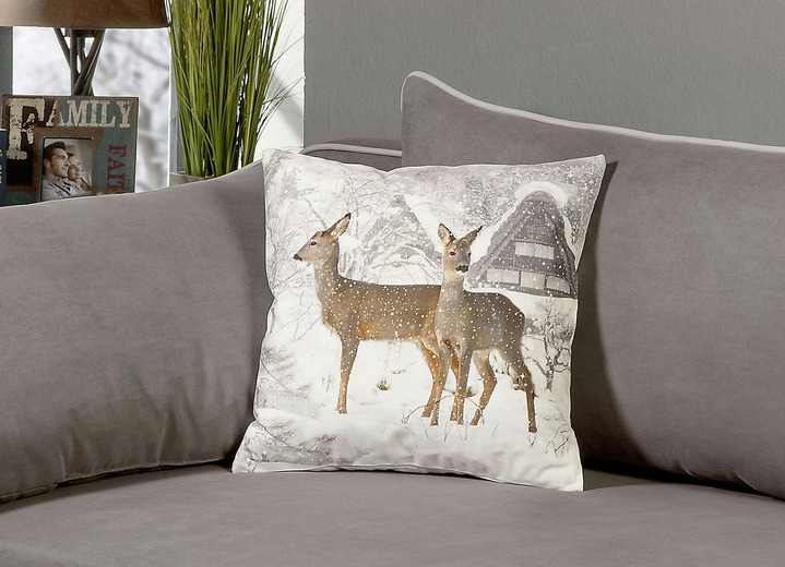 - Kissenbezug «Rehe», in Farbe REHE IM SCHNEE