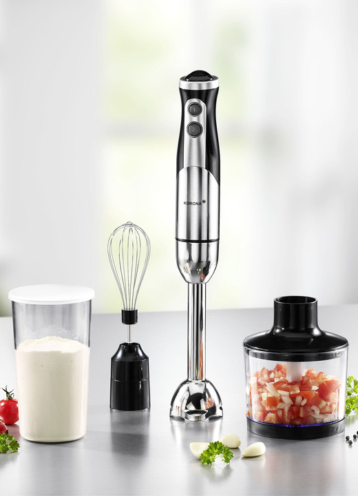 Küchenhelfer - Korona Stabmixer-Set, in Farbe EDELSTAHL-SCHW. Ansicht 1