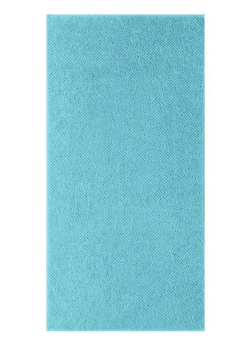 - «s. Oliver» Frottier-Serie in verschiedenen Farben, in Größe 200 (1 Handtuch, 50/100 cm) bis 204 (1 Duschtuch, 70/140 cm), in Farbe TÜRKIS Ansicht 1