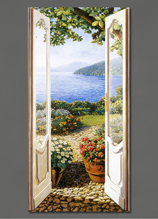 Landschaft - Bild «Giardino sul lago», in Farbe GRÜN Ansicht 1