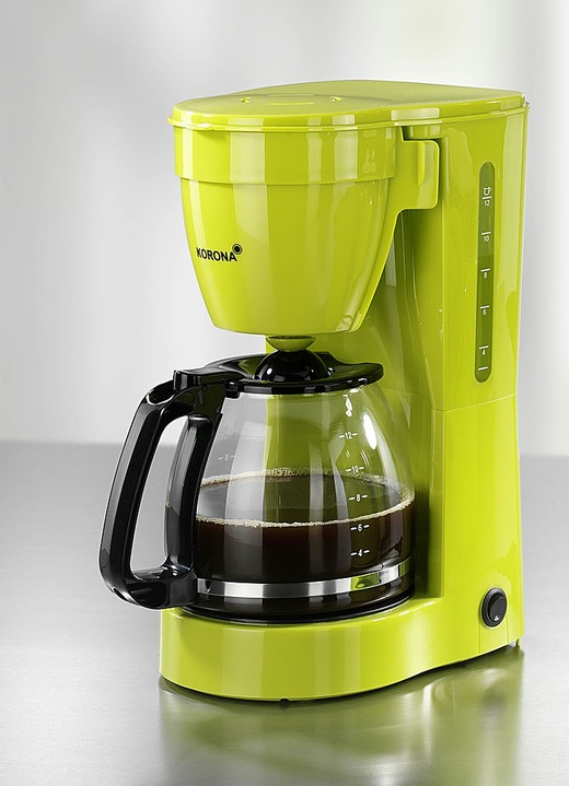 Küchengeräte-Serien - «KORONA» Frühstücksserie in verschiedenen Ausführungen, in Farbe GRÜN, in Ausführung Kaffeemaschine Ansicht 1