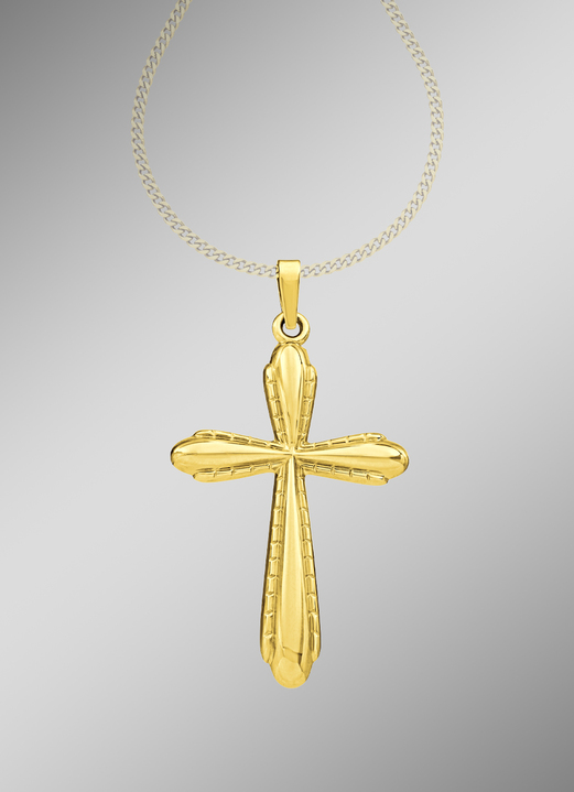 - Schlichter Kreuz-Anhänger, in Farbe  Ansicht 1
