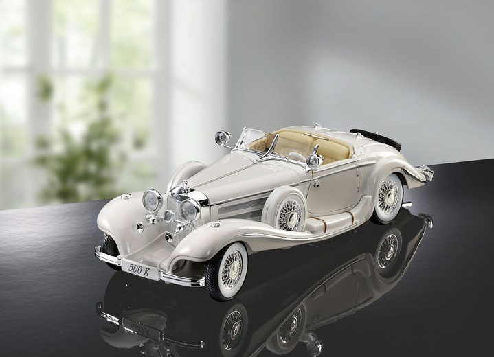 - Mercedes Benz 500K, in Farbe WEISS Ansicht 1
