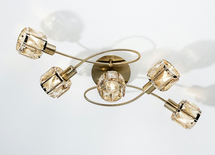 Lampen & Leuchten - LED-Deckenlampe in verschiedenen Ausführungen, in Farbe GOLD, in Ausführung 5-flammig