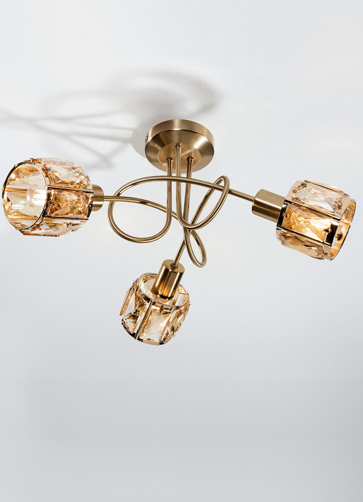 Lampen & Leuchten - LED-Deckenlampe in verschiedenen Ausführungen, in Farbe GOLD, in Ausführung 3-flammig Ansicht 1