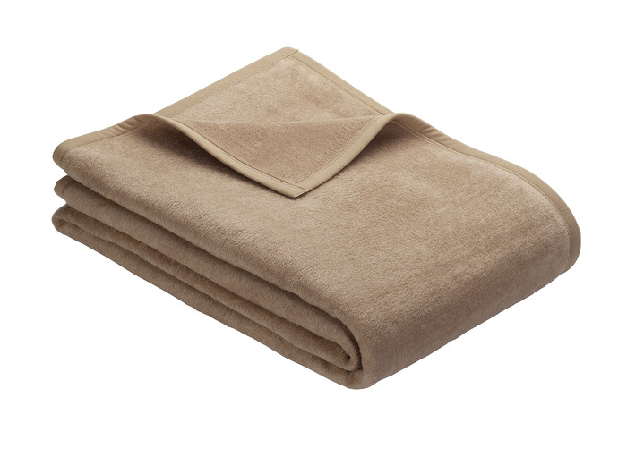 Decken - Schlafdecke auch extralang, in Größe 185 (Schlafdecke, 100x150 cm) bis 235 (Schlafdecke, 220x240 cm), in Farbe BEIGE Ansicht 1