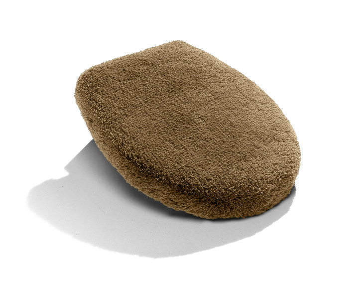 Badgarnituren - «Kleine Wolke» Badgarnitur in verschiedenen Farben, in Größe 100 (Duschvorleger, 50/ 80 cm) bis 112 (WC-Deckelbezug, 47/ 50 cm), in Farbe BEIGE Ansicht 1