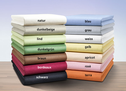 irisette Mako-Jersey-Spannbetttuch in verschiedenen Farben