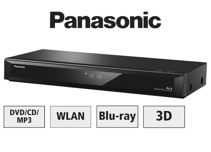 - «Panasonic» Blu-Ray-Recorder mit Twin-Receiver, verschiedene Ausführungen, in Farbe SCHWARZ, in Ausführung mit Sat-Receiver Ansicht 1
